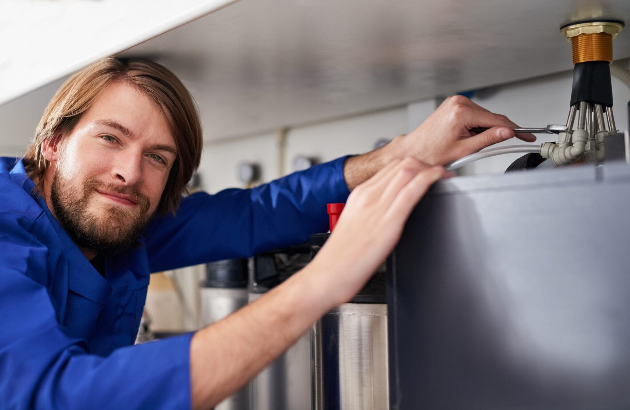 Appliance water line repair by plumber in Miami, Florida